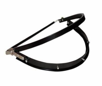 VISOR BRACKET, ALUMINUM,BLACK,STNDR+FULL BRIM