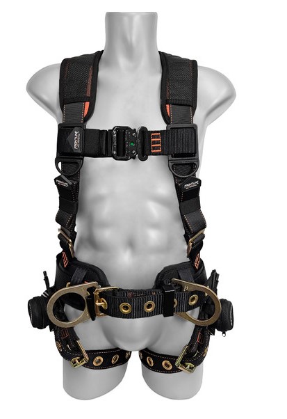 Combat™ Lite Construction Full Body Harness, 3 DRings, Tongue Buckle Leg Straps (XL/2X)