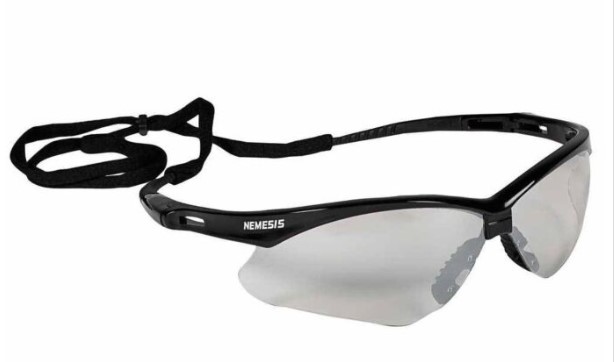 KleenGuard™ Nemesis™ Safety Glasses, black frame, indoor/outdoor uncoated lens 12/box 