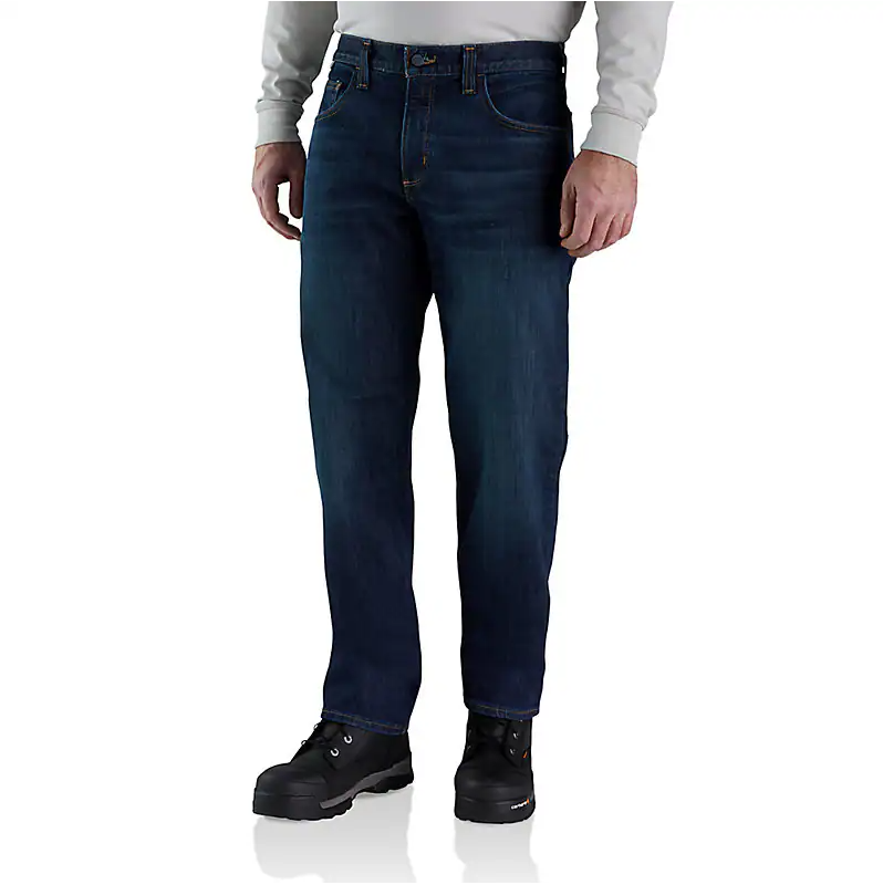 Carhartt Men's FR Relaxed Fit 5Pkt Jean Midnight Indigo