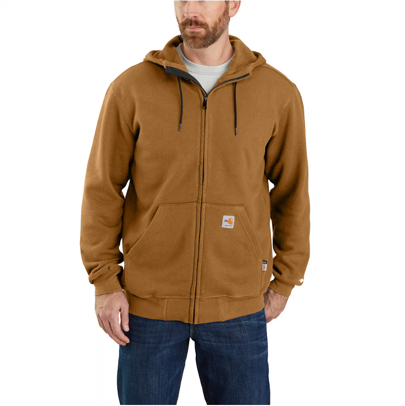 Carhartt Men's FR Force Loose Fit Midweight Hooded Zip Front Sweatshirt