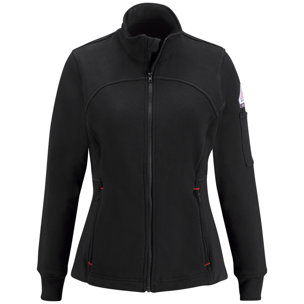 Jacket, FR, Womens, fleece Black 