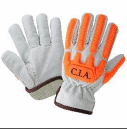 CIA7700-Dozen Gloves, High-Visibility Cut and Impact Resistant Buffalo Leather Drivers Gloves, ANSI/ISEA 138, A7/5/5   3dz/cs 