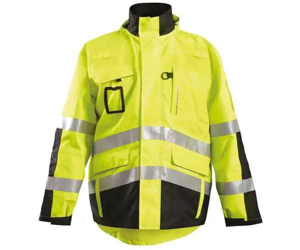 3-IN-1 SAFETY PERFORMANCE WORKWEAR BLACK BOTTOM RIP STOP PARKA