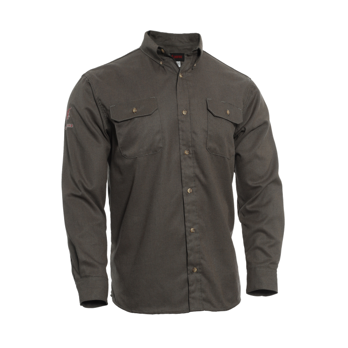 DRIFIRE TECGEN Mens FR Work Shirt, Grey TCG0115 