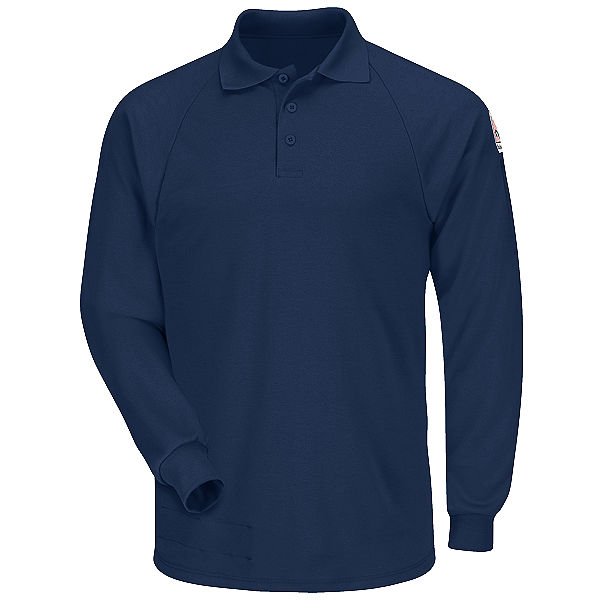 BULWARK Long Sleeve Classic Polo CAT 2 Navy