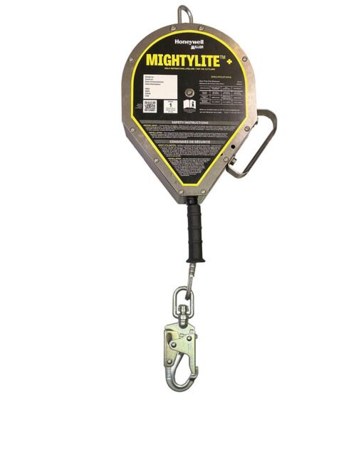 Honeywell Miller MightLite+ Self-Retracting Lifeline (SRL), Galvanized Steel, 50 ft 