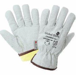 (CR3900INT-Pairs Winter)Gloves, A6 Cut resistant low temperature leather driver. Gunn cut pattern, thin woven Aralene® inner liner, 3M™ Thinsulate™, keystone thumb, ANSI/ISEA 105 cut level A6, abrasion level 4, puncture level 4.    3dz/cs  