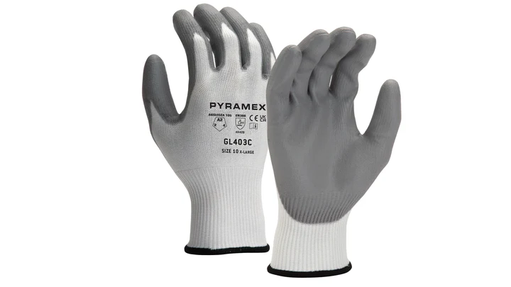 GL403C- Dozen Gloves, PU 13g HPPE Liner A2 Cut Premium