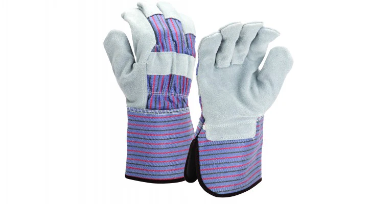 GL1002W-PAIR Gloves, Split Leather Palm Gauntlet Cuff