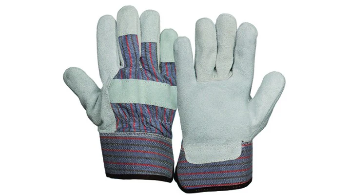 GL1001W-PAIR Gloves, Leather Palm Safety Cuff