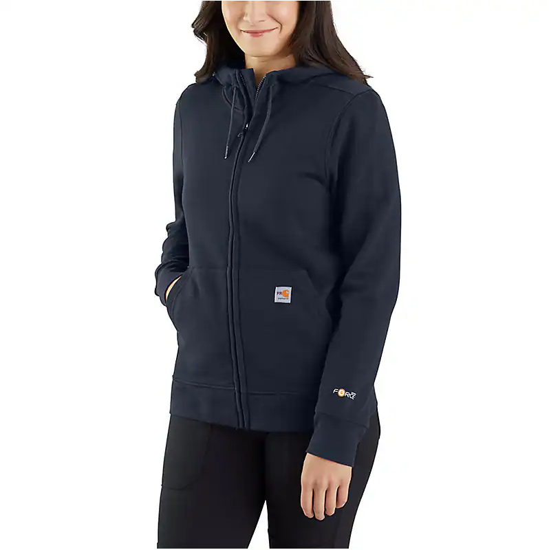 Women's FR Force Relaxed Fit Midweight Hooded Zip Front Sweatshirt,TS4982.