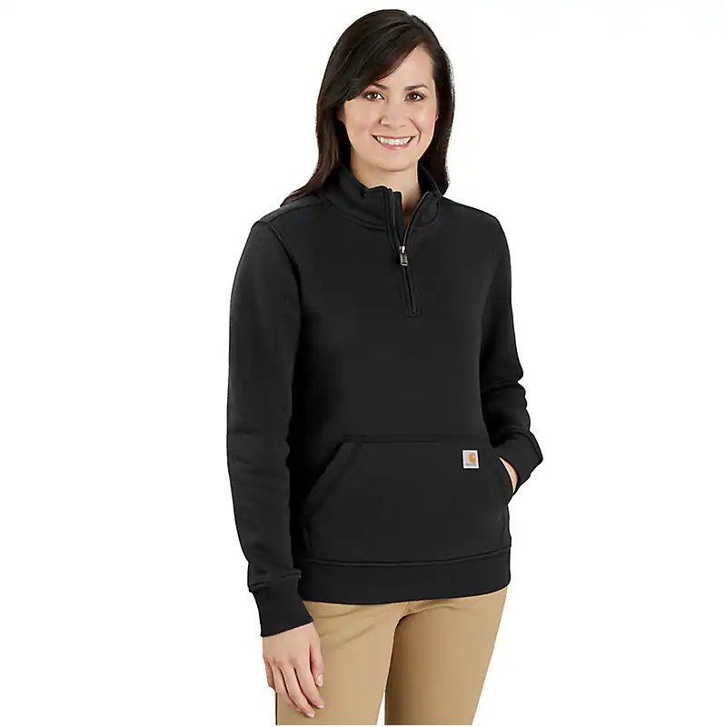 ***ITEM NOT AVAILABLE UNTIL AUGUST 2025***TS5295 W RlxdFit MW Quarter Zip MckNck Sweatshirt