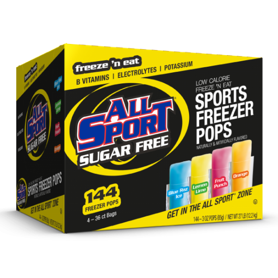  ALL SPORT SUGAR FREE FREEZER POP (3 OZ POP) 