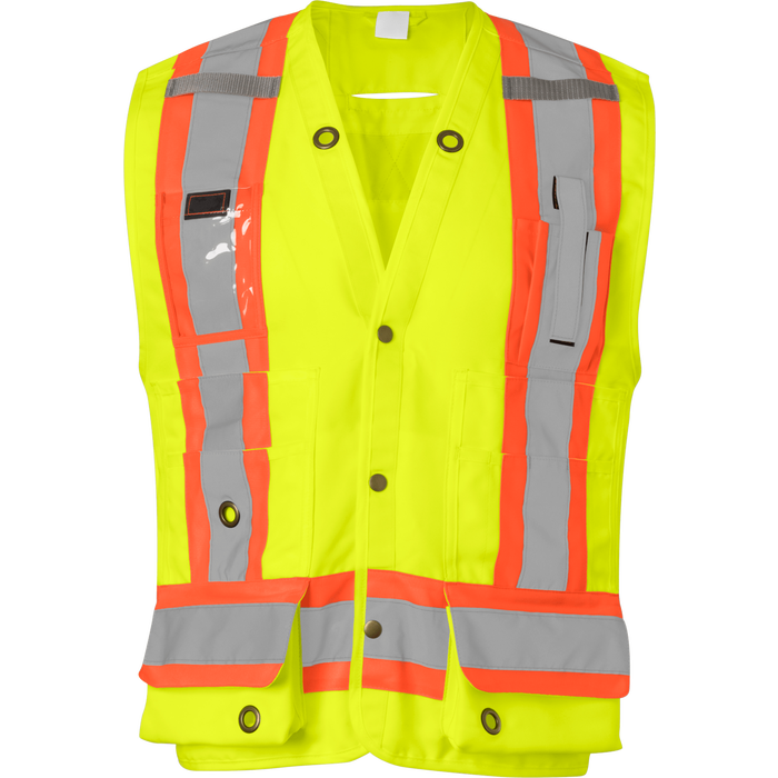 Lime Vest With D-Ring Opening