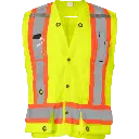 Lime Vest With D-Ring Opening