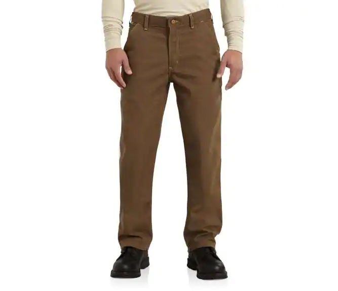 FR Washed Duck Work Dungaree | Mid Brown Pants