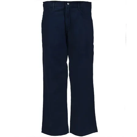Men's Navy Flame-Resistant Loose Fit Canvas Jeans