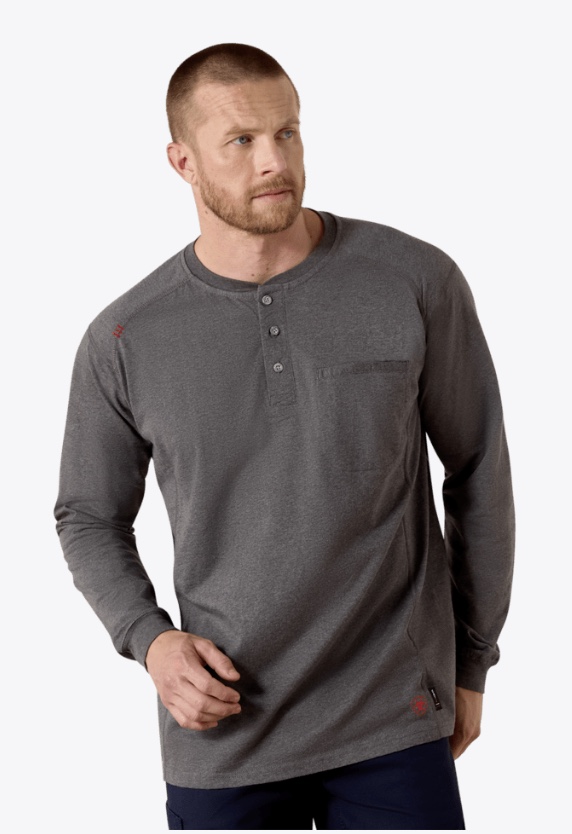 Ariat Men's FR Air Henley Long Sleeve Shirt - Variants