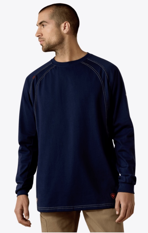 Ariat Men's FR Crew Long Sleeve Work T-Shirt