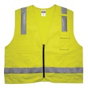 Class 2 FR Surveyor Vest - Zipper - Hi-Vis - Lime
