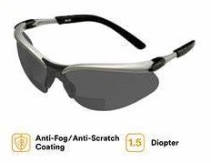 3M™ BX™ Reader Protective Eyewear Grey Lens, Silver
Frame,  20 ea/Case