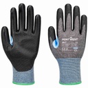 A647 - CS Cut D15 PU Glove A4 - Gray/Black