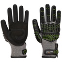 A755 - VHR15 Nitrile Foam Impact Glove A7 - Black/Green