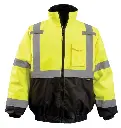 Black Bottom 2-in-1 Bomber Jacket - Hi-Vis Yellow or Orange