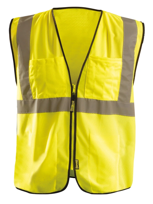High Visibility Value Mesh Surveyor Safety Vest - Hi-Vis Yellow or Orange