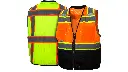 Pyramex RVZ44B Vest, Black Bottom - Hi-Vis Yellow or Orange
