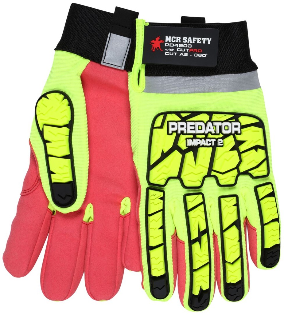 PD4903- Mechanics Impact Resistant Leather Work Glove
