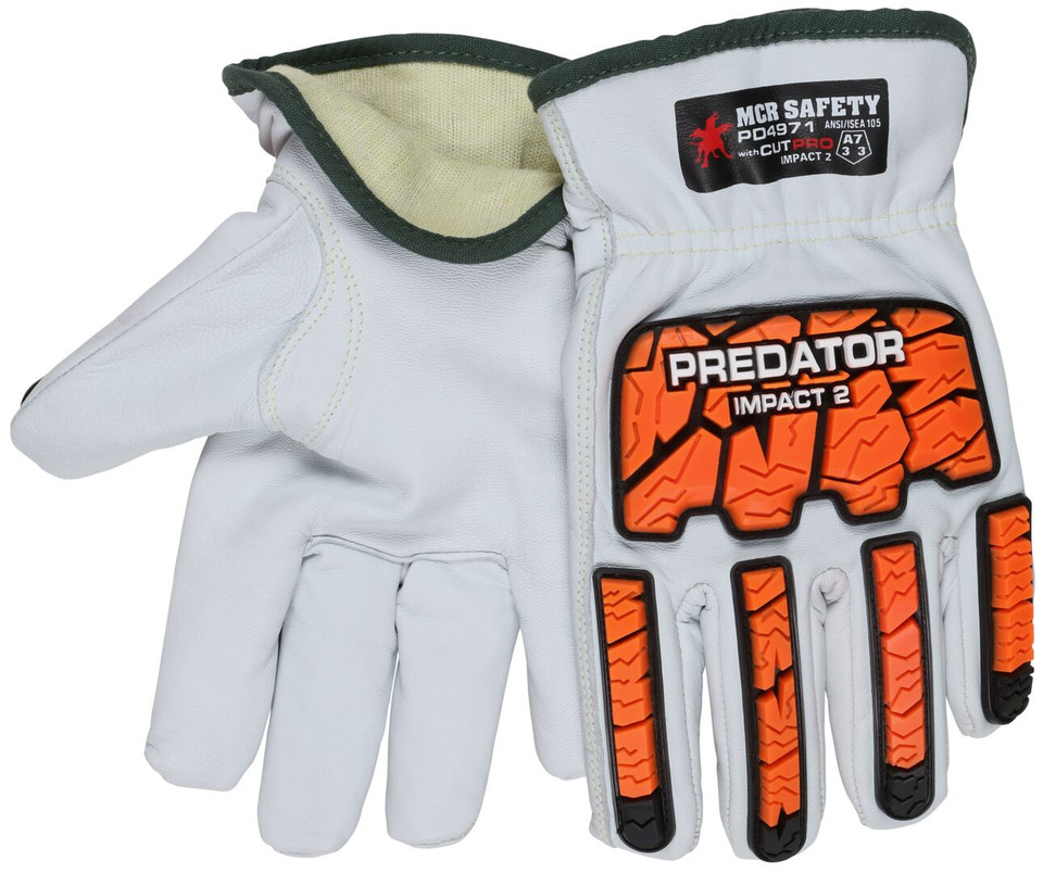  PD4971 - Mechanics Leather Impact Work Gloves