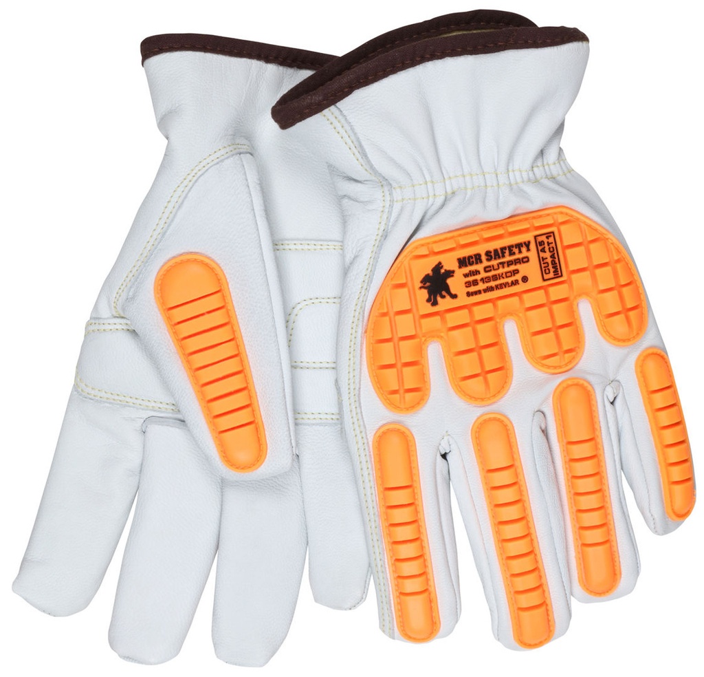 36136KDP - MCR Safety CutPro® - Leather Driver Cut Resistant Work Gloves (Sold by the Dozen)