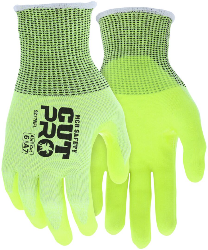 9277NF - MCR Safety CutPro® - Hi-Visibility Cut Resistant Work Gloves