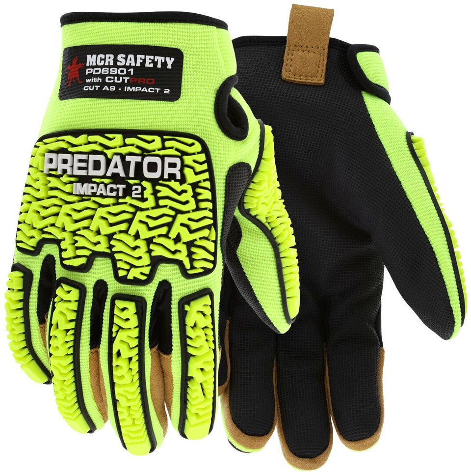 PD6901 - Predator® Mechanics Gloves - Hi-Visibility and Cut Resistant Work Gloves