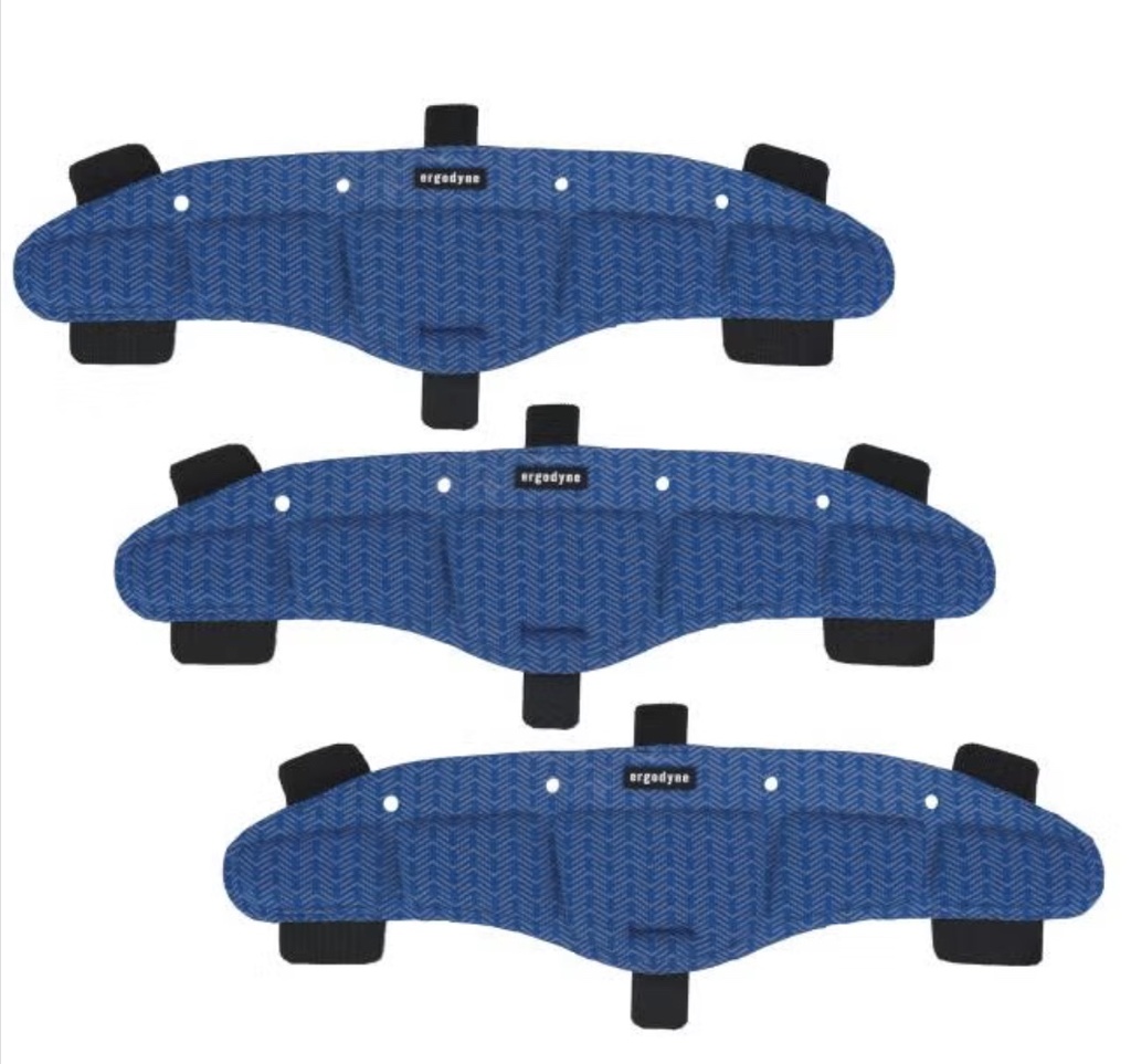 Chill-Its 6611 Hard Hat Cooling Sweatband Pad - Moisture-Wicking (3-Pack)