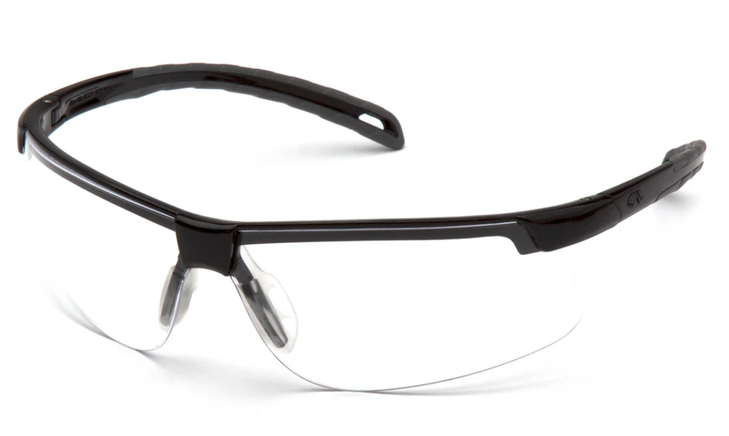 Pyramex Ever-Lite Half Frame Safety Glasses Black Frame - Clear, Gray and Infinity Blue lens