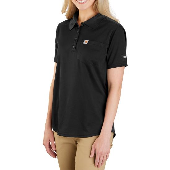 Polo, Women's Force Relaxed Fit Lightweight Short-Sleeve Pocket Polo - Variants