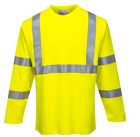 FR Hi-Vis Long Sleeve T-Shirt Yellow