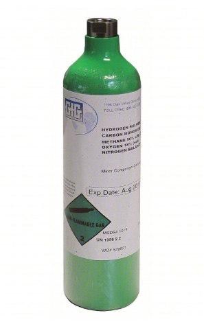 CG-GfG - Gas / 4-way (200 ppm CO, 18% O2, 20 ppm H2S, 50% CH4) / 44L / Aluminum Cylinder / Balance Nitrogen 