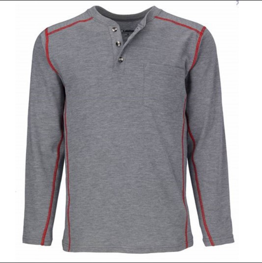 ***Shirt - FR GRAY shirt with hi-visibility options. CAT 2 protection. Stylish Henley design with moisture wicking. (copy)