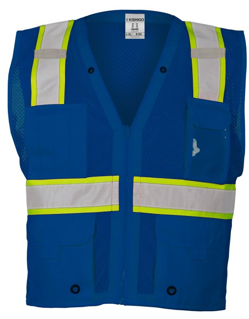 **Kishigo Enhanced Visibility Multi Pocket Mesh Vest   