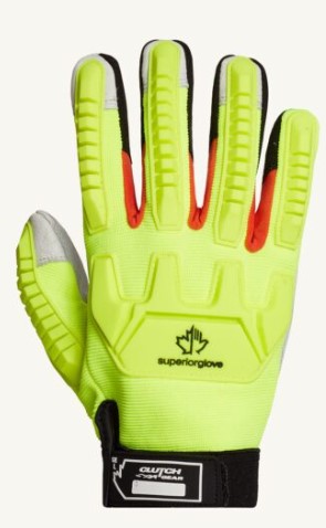[MXGCEHVB-XL] Glove, Hi Viz, Anti impact, Mechanics, 