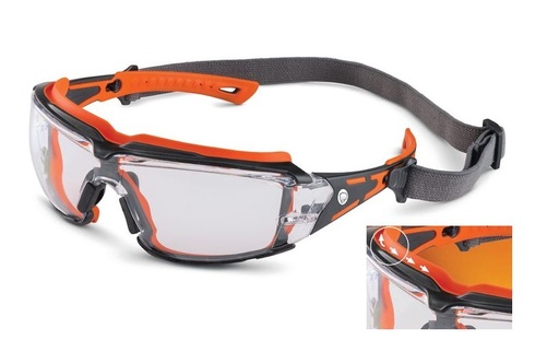 [BKDST-1020NP] Glasses, rubber seal, clear AF