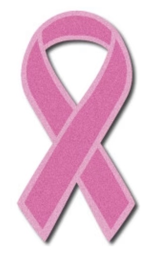 [CANCER DECAL] Hard hat decal, pink ribbon, for breast cancer