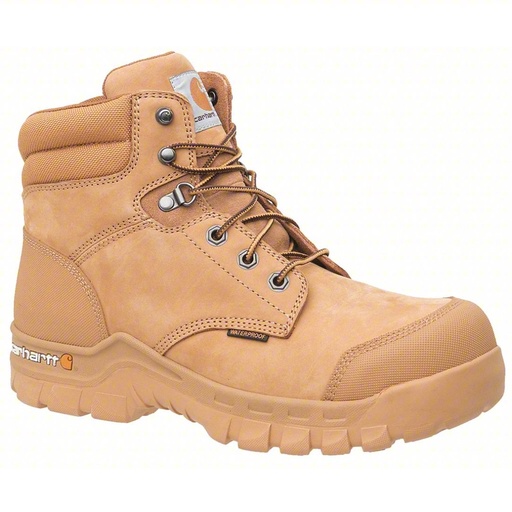 [CMF6356-10M] Carhartt -Rugged Flex Waterproof 6" Composite Toe Work Boot - Wheat Nubuck-10.5M