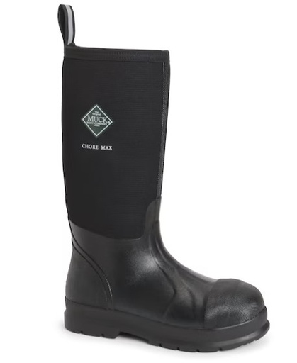 [MAX-CMP-BLK-9] Boots Muck Chore Waterproof Hi-Safety Toe Size 9