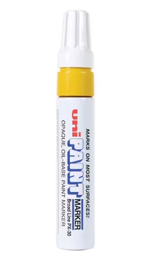 [434-82621] Paint marker, yellow