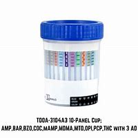 [DRUG CUPS] 10 panel rapid drug screening cups